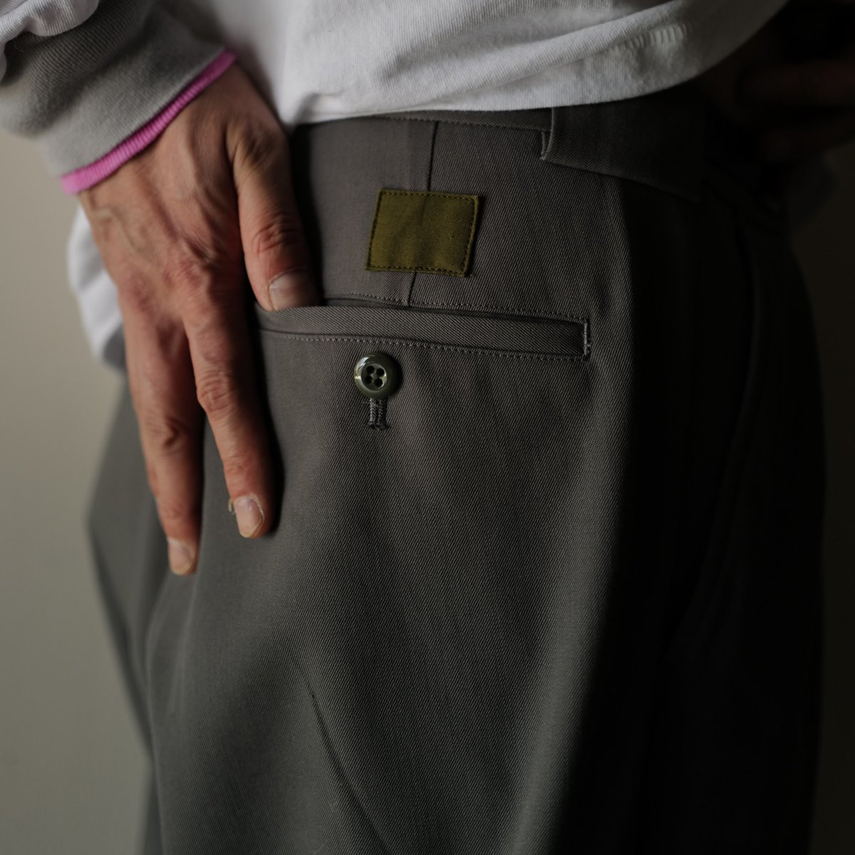 anytee classics] Officer Pants_Military Gray |