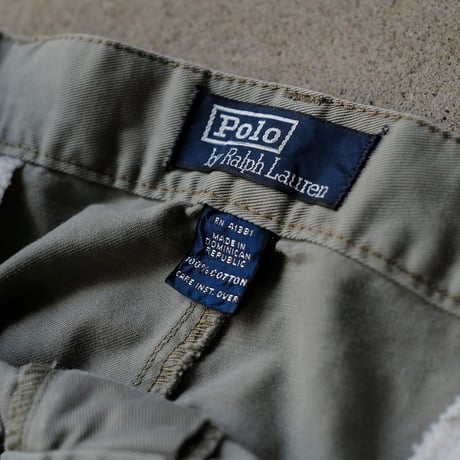 ［W35 L30］VINTAGE POLO CHINO 2tuck PANTS_Military Olive_no.1
