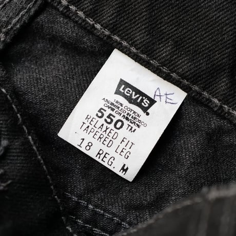[W36 L32] Levi's 550_Sulfur Black_Deadstock_90s_no.8