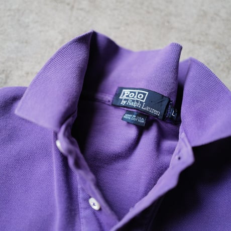 ［L］POLO SHIRT_MADE IN USA_80-90s vintage