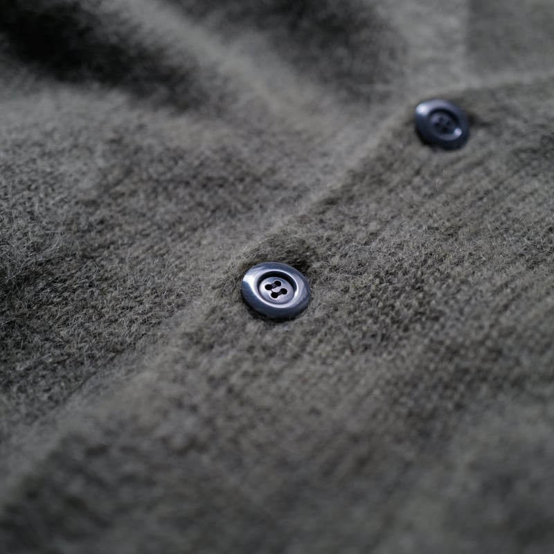 anytee kid mohair cardigan olive gray