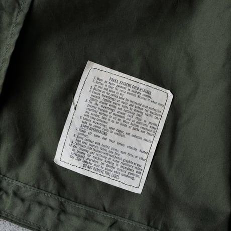 ［M］m65 parka_deadstock_Mini tag model_no.6