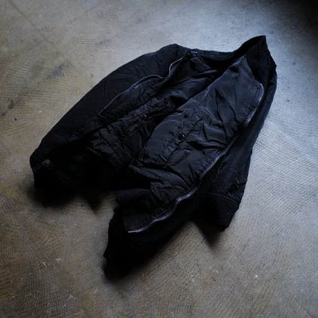"Super Black" Shrink MA-1_Black Rib_no.1