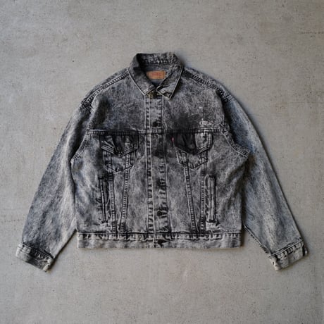 ［L］Levi's Denim Jacet Acid Wash Black