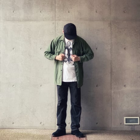 ［ XL (16 1/2)］USARMY Olive Green Shirts_Cotton100_no.16