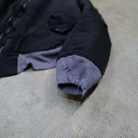 "Super Black" Shrink MA-1_Lavender Rib_no.8
