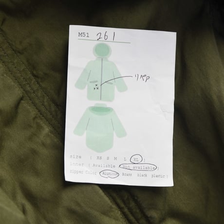 ［XL］m51 parka_no.261