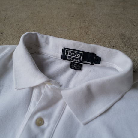 ［L］POLO SHIRT_MADE IN USA_80-90s vintage_no.1