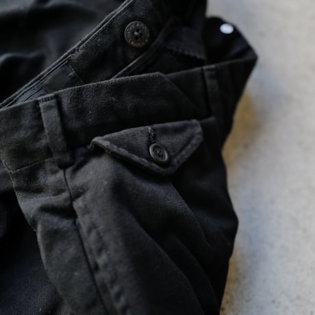 [W37 L32] Super Black_VINTAGE POLO CHINO 2tuck Pants_no.17