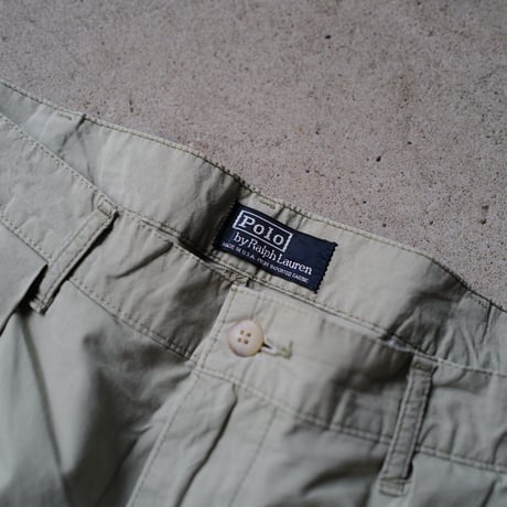[W34 L30] POLO CHINO 2tuck_MADE IN USA_80-90s vintage_no.1