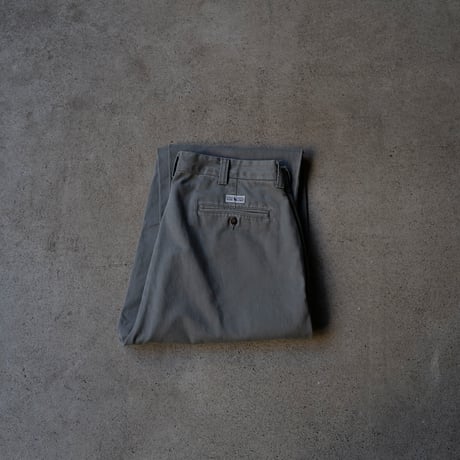 [W34 L31] VINTAGE POLO CHINO 2tuck PANTS_Military Color_no.4