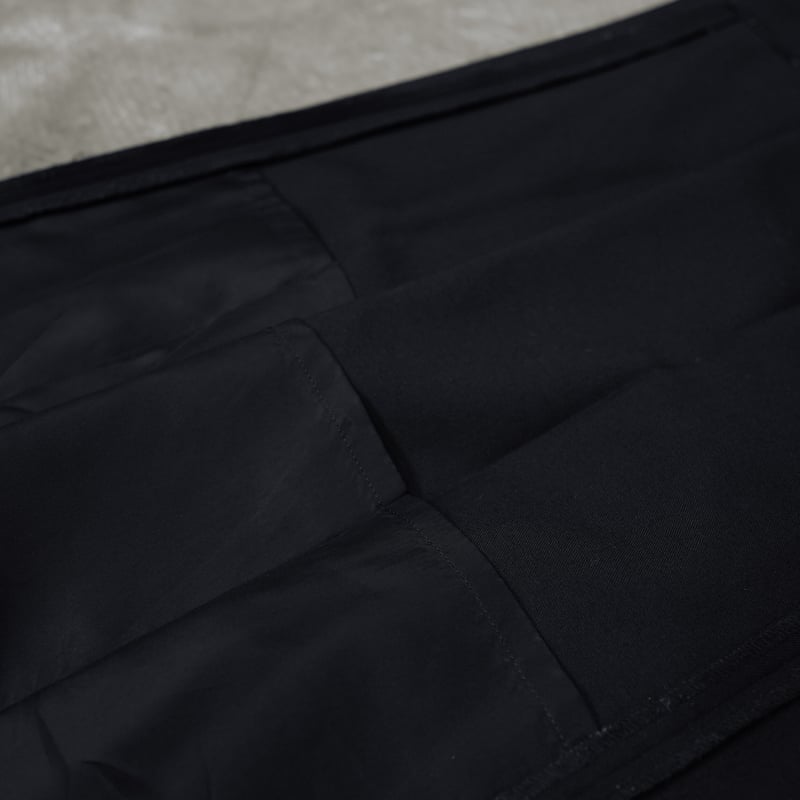 anytee classics] Officer Pants_Black Gabardine
