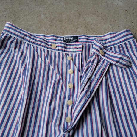 [W35] POLO SHORTS 2tuck_80-90s vintage_no.9