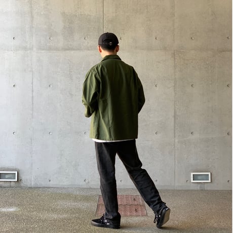 ［XL fit］USARMY Olive Green Shirts_First Model_no.10