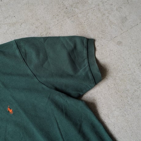 ［XL］POLO SHIRT_MADE IN USA_80-90s vintage_green
