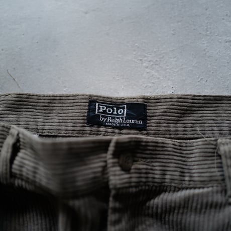 [W35 L31] POLO CORDUROY PANTS 2tuck_80-90s vintage