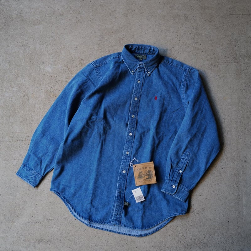 L］POLO COUNTRY Denim SHIRTS _80-90s vintage_no