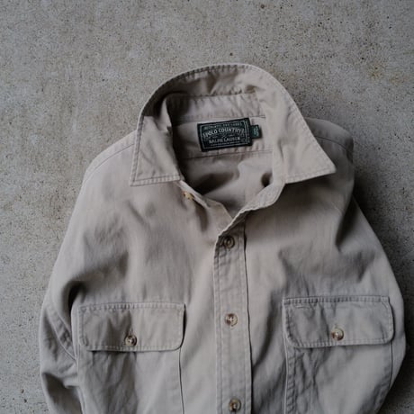 ［M］POLO COUNTRY SAFARI SHIRTS_Ralph Lauren _80-90s vintage_no.1