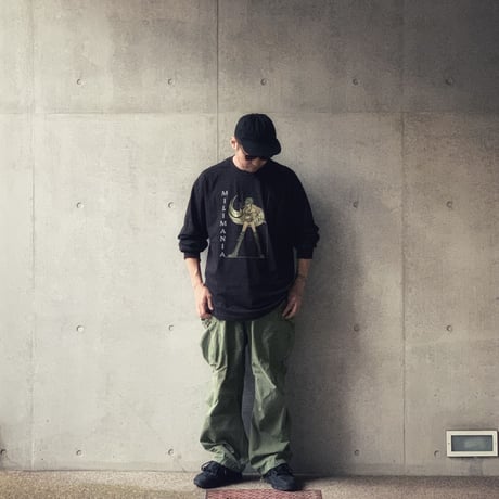 ミリマニア ブラック ロンTee