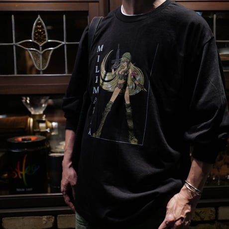 ミリマニア ブラック ロンTee