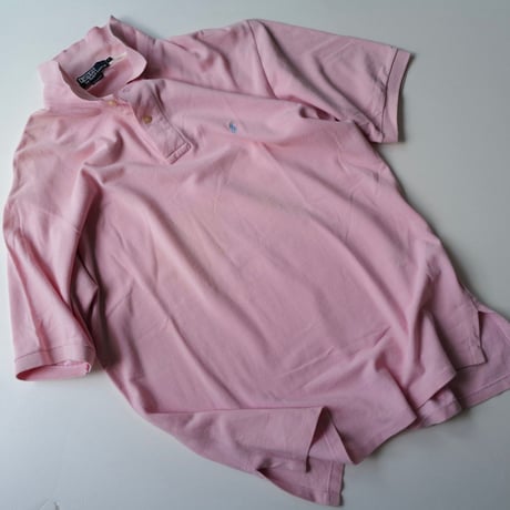 ［L］POLO SHIRT_MADE IN USA_80-90s vintage