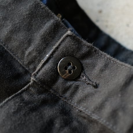 ［W36 L30］Vintage Black Pants_Polo Chino 2tuck_deadstock_no.8