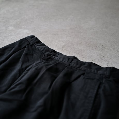 [W34 L33] Super Black_VINTAGE POLO CHINO 2tuck Pants_no.6