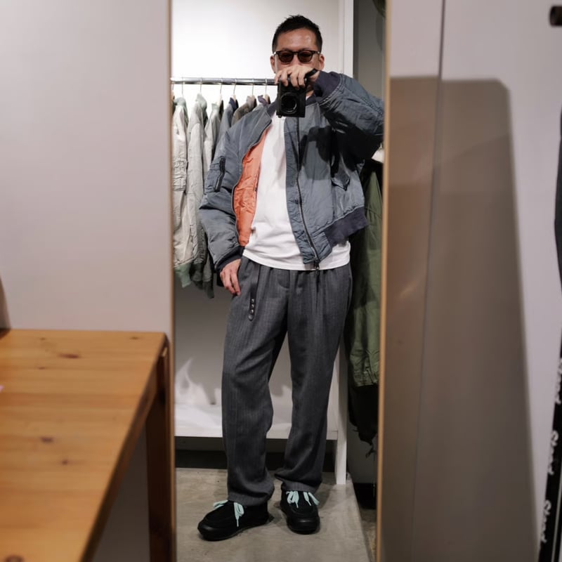 anytee classics] Officer Pants_Flannel Stripe