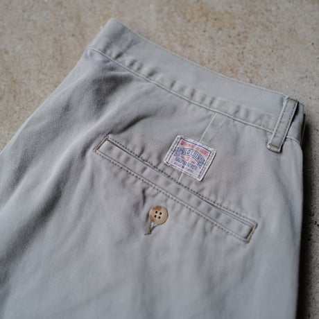 [W33] POLO CHINO SHORTS 2tuck_made in USA_80-90s vintage_no.8