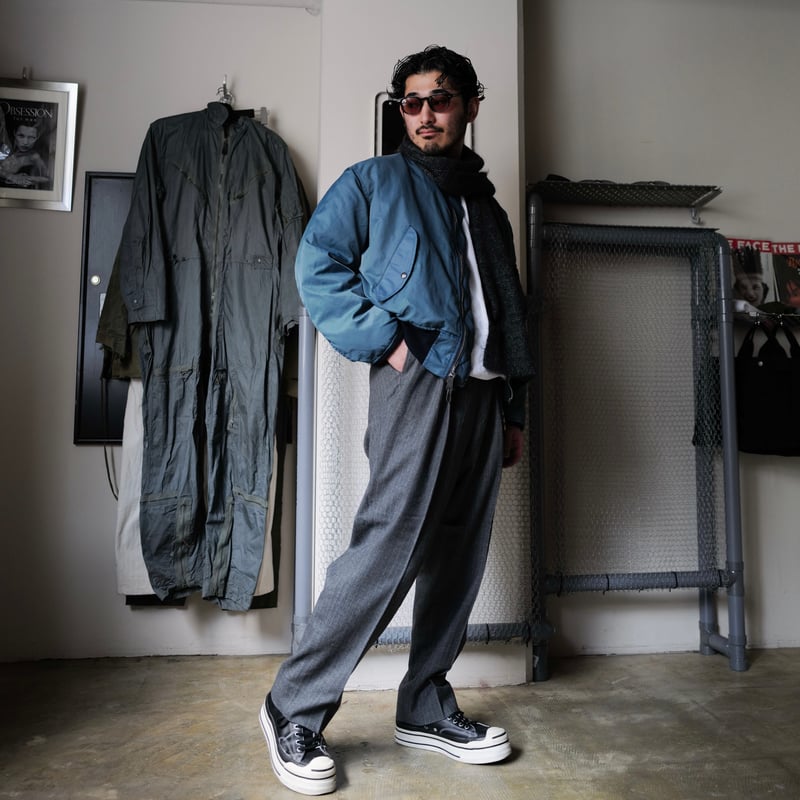 パンツ anytee Officer Pants Flannel Stripe M anytee classics] Officer Pants_Flannel Stripe