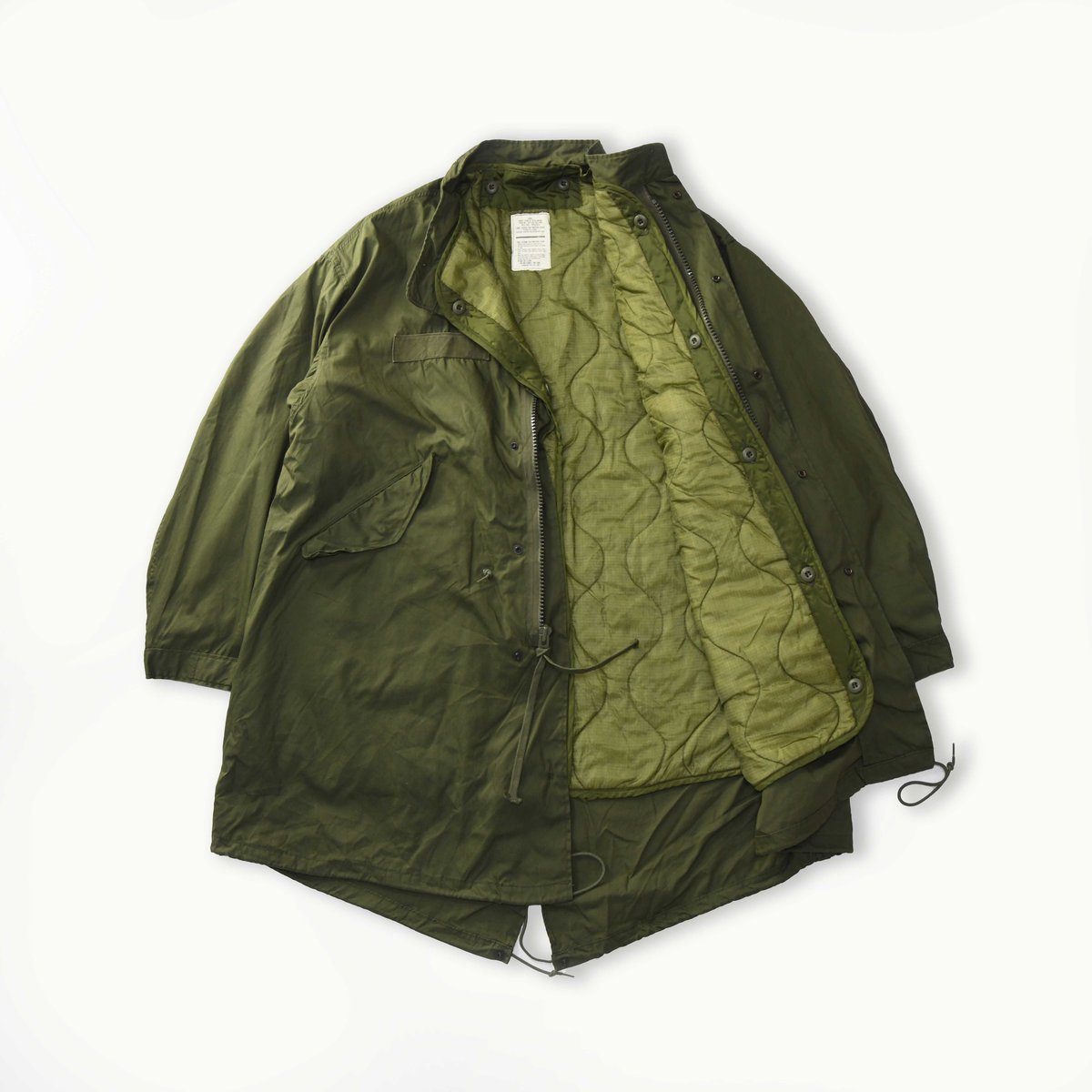 【美品】M-65 フィッシュテール　L フルセット プラスチックジップ DEAD STOCK / デッドストック】 M-65 FISHTAIL PARKA FULLSET