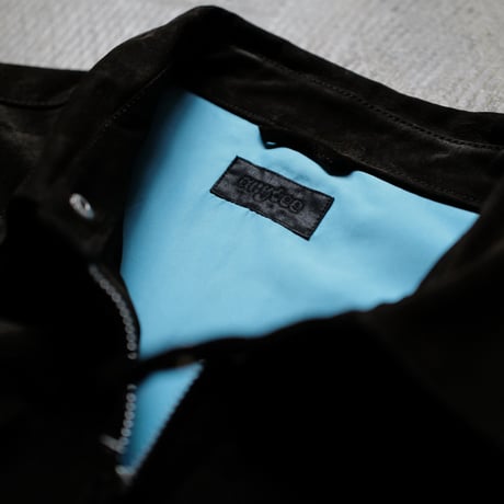 ［11月中旬お届け再販分］Suede Jacket with Turquoise Lining