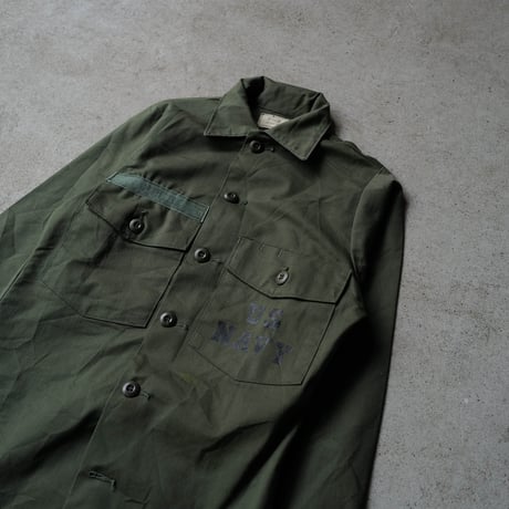 ［13( 1/2)］US NAVY Olive Green Shirts_no.25
