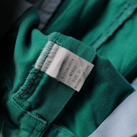 ［W36］Vintage Polo 2tuck Green Shorts_no.3