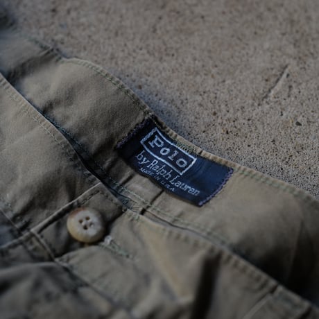 [W36 L32] VINTAGE POLO CHINO 2tuck Pants_Military Color_no.4