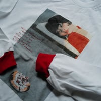 [anytee classics] Girls' Photo Long Tee_Red rib