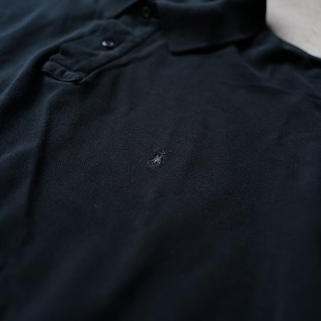 ［XL］Super Black_VINTAGE POLO SHIRT_made in USA_no.02