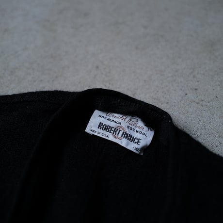 ［XL］Vintage Alpaca Cardigan_Black_deadstock