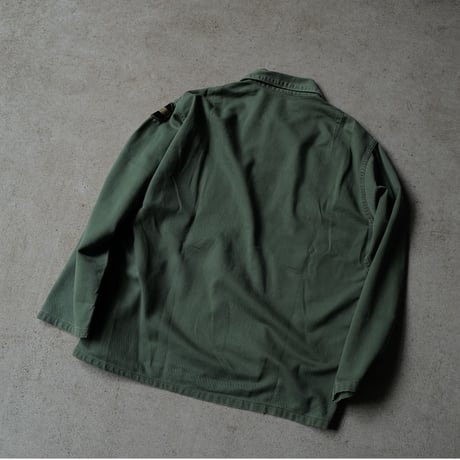 ［XL fit］USARMY Olive Green Shirts_First model_no.10