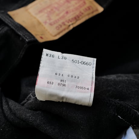 ［W36 L30］Levi's 501_Sulfur Black_no.8