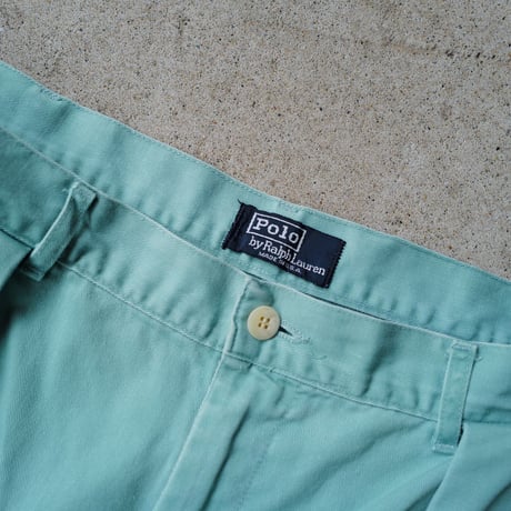 [W38] POLO CHINO SHORTS 2tuck_80-90s vintage