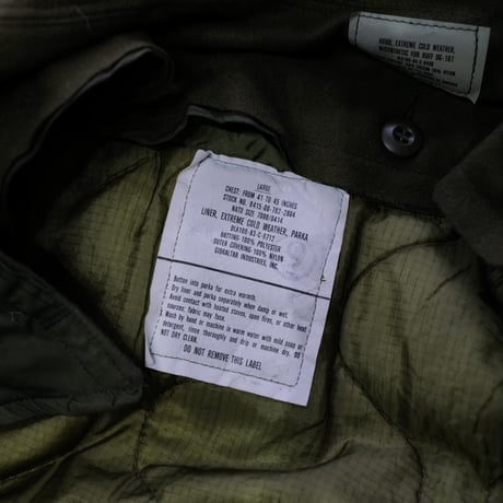 ［XL］m65 parka_fullset_deadstock_no.107