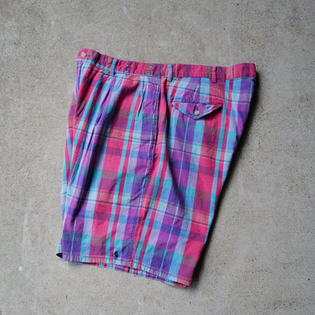 [W38] POLO SHORTS 2tuck_80s vintage_no.7