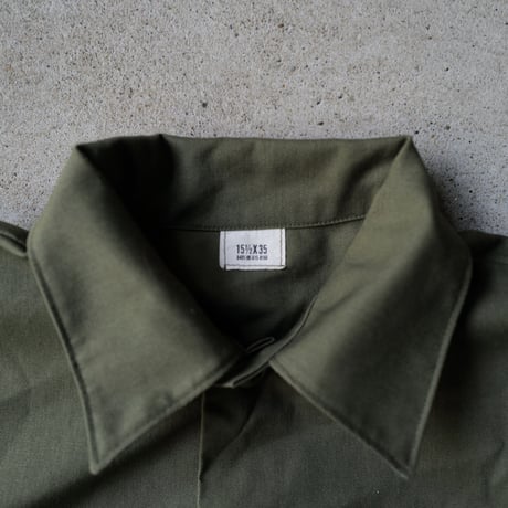 ［L (15 1/2)］USARMY Olive Green Shirts_deadstock_no.15