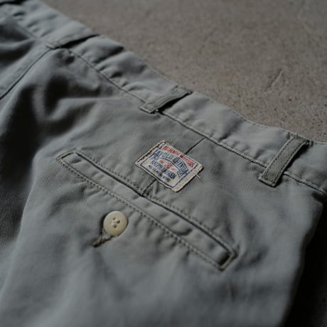 ［W35 L30］VINTAGE POLO CHINO 2tuck PANTS_Military Olive_no.1