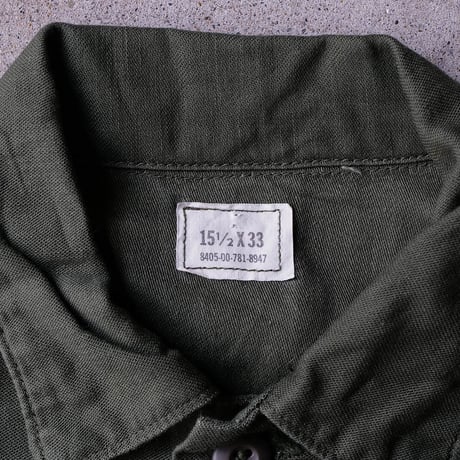 ［15 (1/2)］USNAVY Olive Green Shirts_Cotton 100_no.13