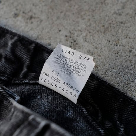 ［W38 L30］Levi's 501_Sulfur Black_no.7