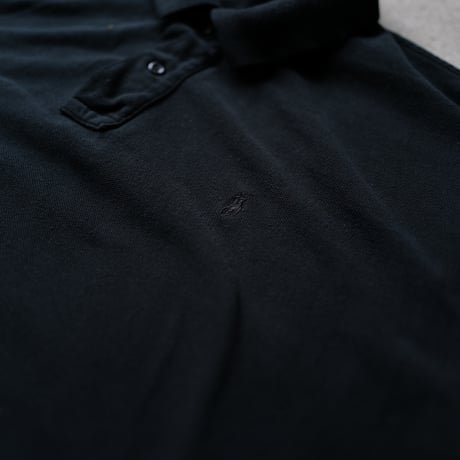 ［XL］Super Black_VINTAGE POLO SHIRT_made in USA_no.06