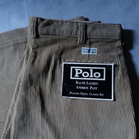 [W33 L29] POLO CHINO CORDUROY PANTS 2tuck_90s vintage