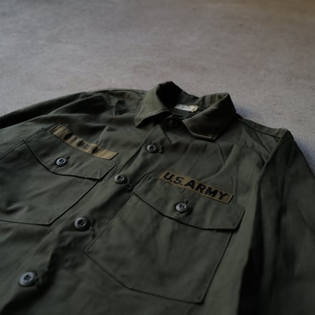 ［16 1/2 XL fit］USARMY Olive Green "BIG" Shirt_deadstock_no.4